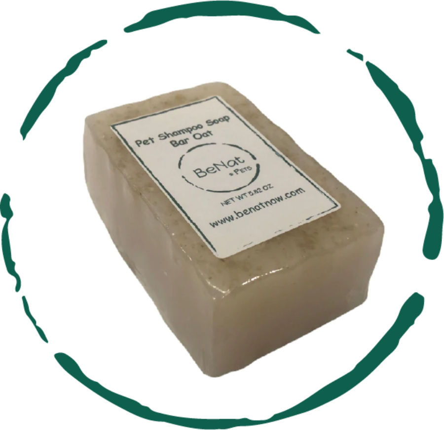 BeNat natural oat pet shampoo bar