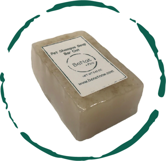 BeNat natural oat pet shampoo bar