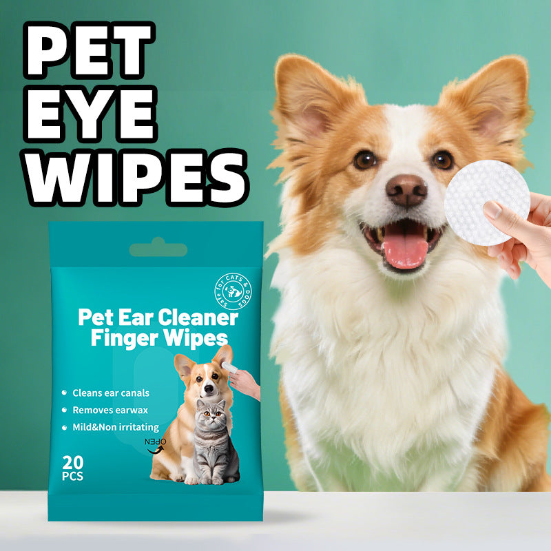 Pet eye cleaning wipes for dogs and cats