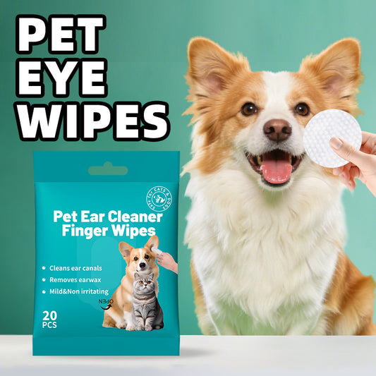 Pet eye cleaning wipes for dogs and cats