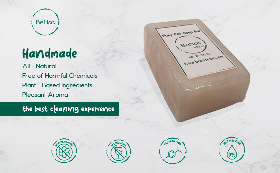 BeNat Natural Oat Pet Shampoo Bar